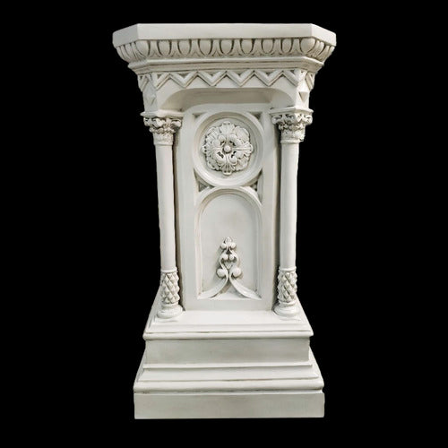 Columned Church Pedestal Outdoor/Indoor Statue