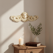 Angelic Scroll Outdoor Statue (13 - Inch) Side View