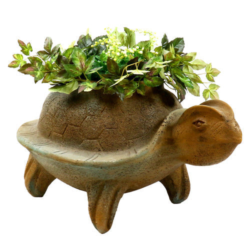 Primitive Turtle Pot 14 Outdoor/Indoor Statue
