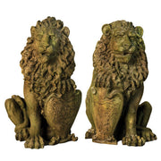 Lion Garden Statue (26 - Inch) Side View