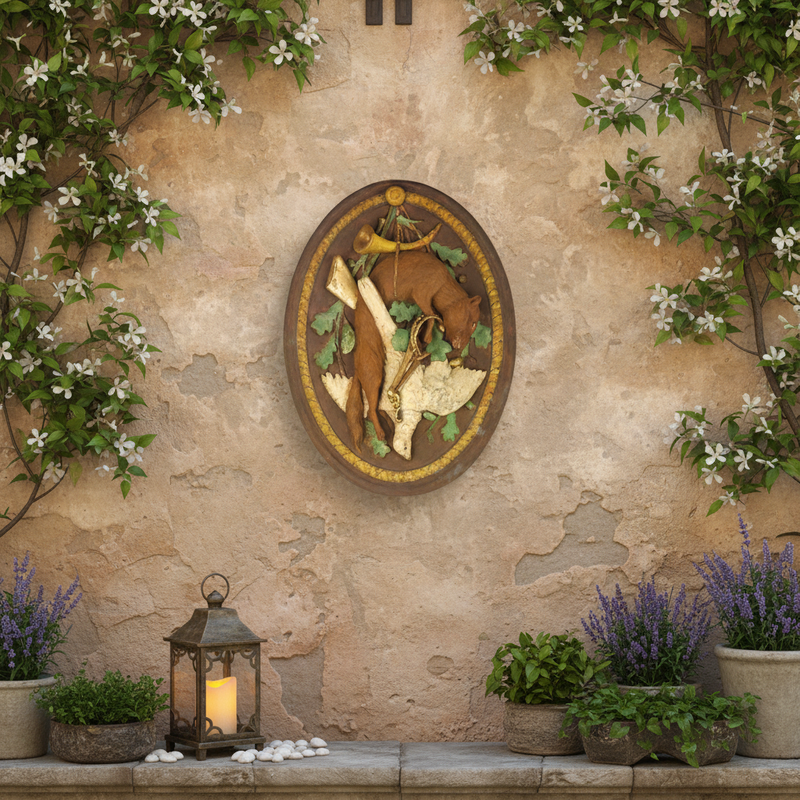 Fox Trophy Outdoor Plaque (3.0 - Inch) Side Angle