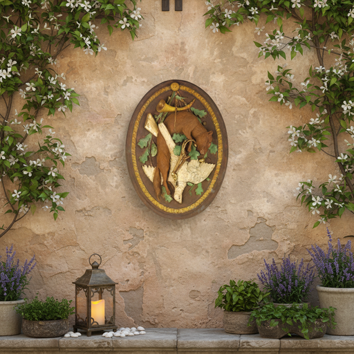 Fox Trophy Outdoor Plaque (3.0 - Inch) Side Angle