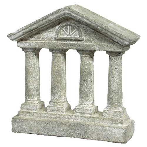 Roman Four Column Outdoor Statue (10 - Inch)