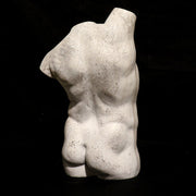Male Twisted Torso Statue (25 - Inch) Side View