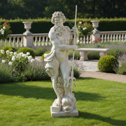 Neptune With Trident Statue (65 - Inch) Side Angle