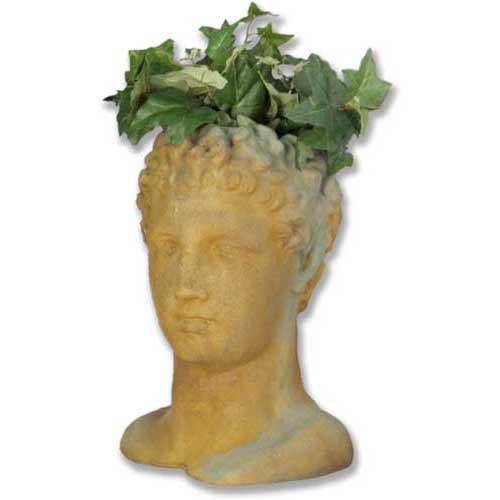 Hermes Head Planter 15 Outdoor/Indoor Statue
