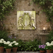 Labelle Demoiselle Cherub Outdoor Statue (39 - Inch) Side Angle