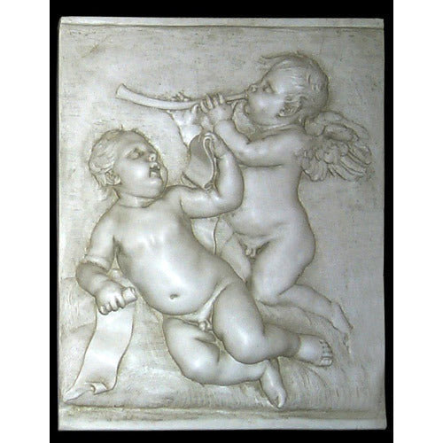 Cupids With Horn Outdoor/Indoor Statue