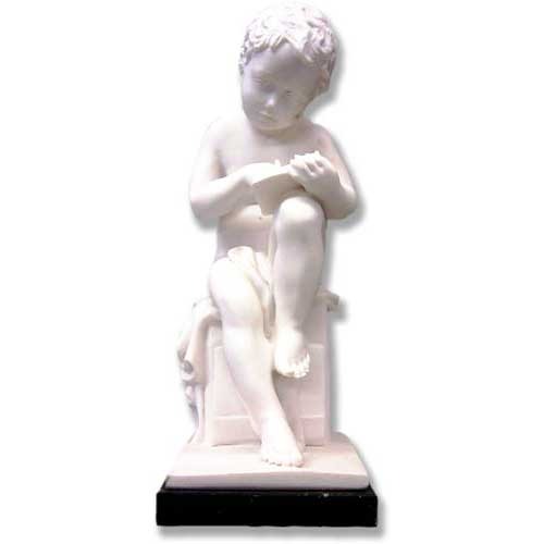 Writing Putto 12 H Outdoor/Indoor Statue