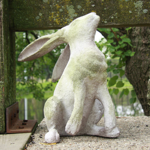Rabbit Garden Statue (13.64 - Inch) Side View
