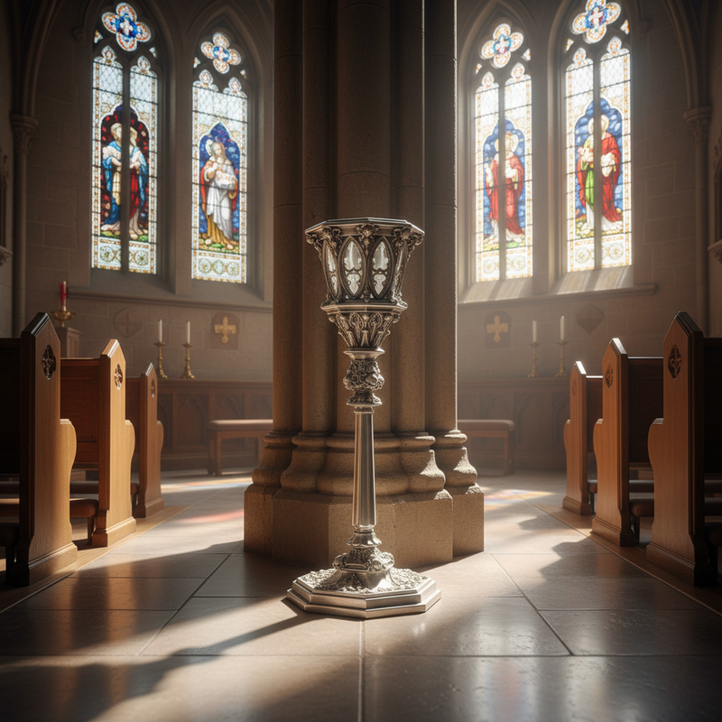 Castelli Religious Candleholder Statue (21-Inch)