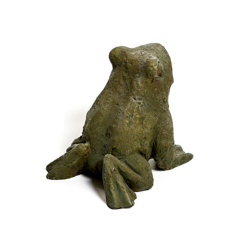 Frog Garden Statue (5 - Inch) Different Angle