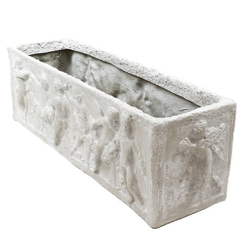 Rectangular Cherub Planter 12 Outdoor/Indoor Statue