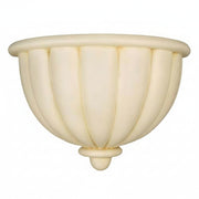 Ornate wall sconce with fluted bowl design, classical old world European style, featuring subtle Baroque-inspired detailing.