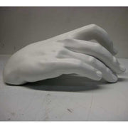 Sculpted hand in a classical Renaissance style, gracefully posed with gently curved fingers and smooth, ornate detailing. Other Angle