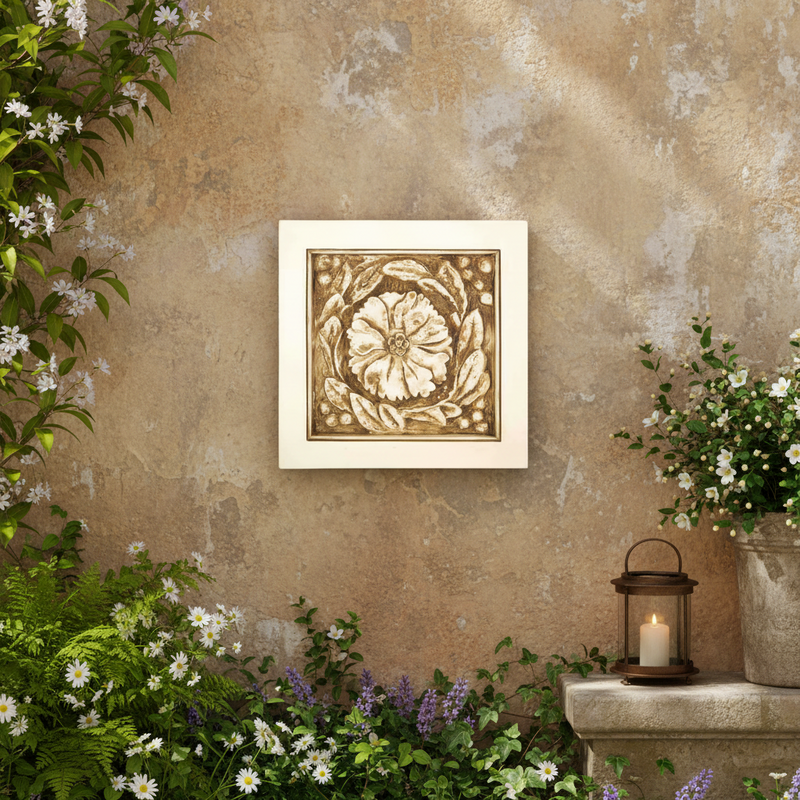 Rosette Remnant with Frame (16.0 - Inch) Side Angle