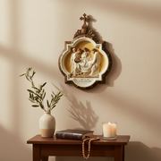 Chapel Wall Plaque Stations of the Cross Number 14 (13.5 - Inch) Side Angle