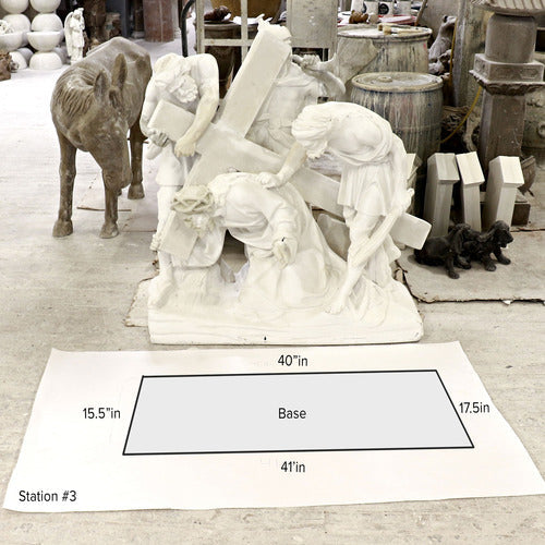 Jesus Falls The 1st Time Station 3 Outdoor/Indoor Statue