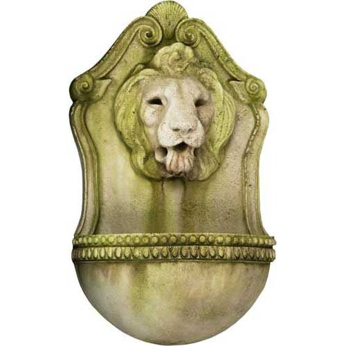 Aged Lion Outdoor Statue (23-Inch)
