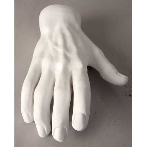 Classical sculpted hand with detailed veins and lifelike proportions, inspired by Renaissance and old world European artistry.
