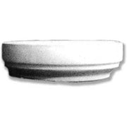 Classical Greek-style round pedestal base with simple, clean lines and subtle, traditional architectural detailing.