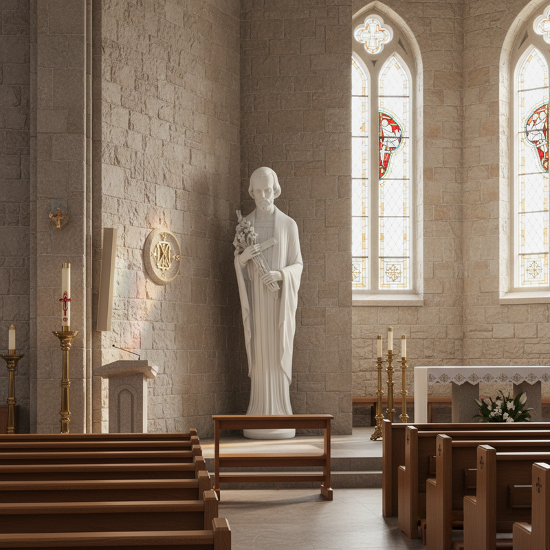 Saint Joseph Statue (60 - Inch) Side Angle