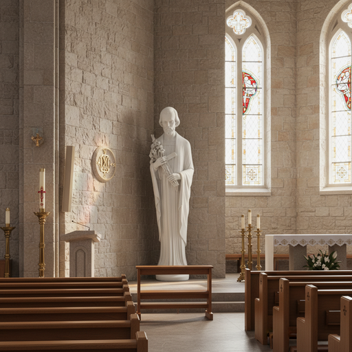 Saint Joseph Statue (60 - Inch) Side Angle
