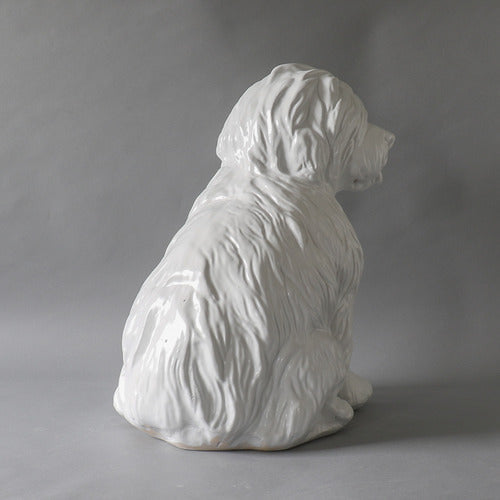 Old English Sheep Dog Garden Statue (17 - Inch) Side View