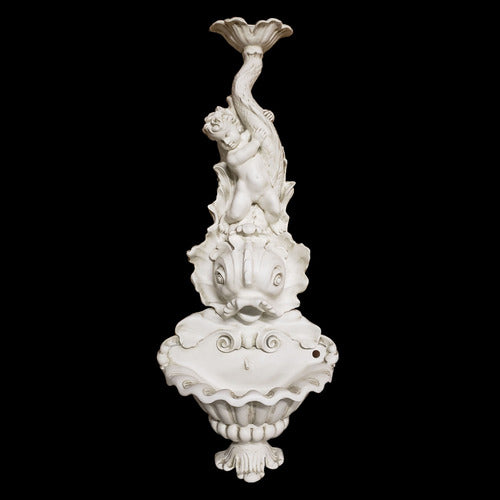 Young Poseidon,Bowl & Pump 64 Outdoor/Indoor Statue