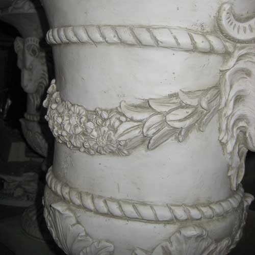 Ram And Garland Urn 31 Outdoor/Indoor Statue