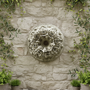 Bitner Estate Medallion Outdoor Plaque (18.0 - Inch) Side Angle