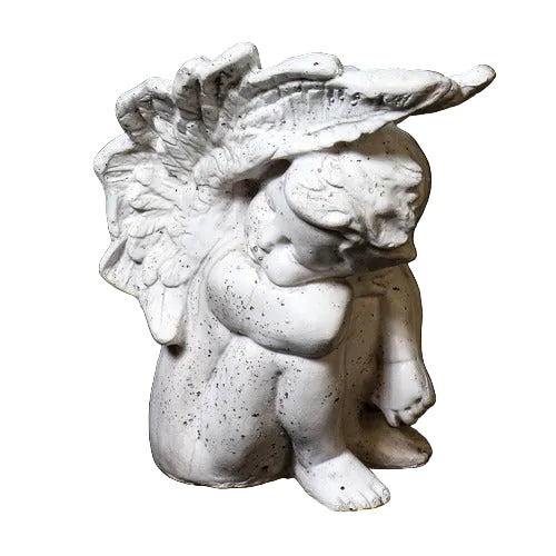 Cute Cherub Garden Statue (11 - Inch)