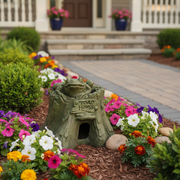 Toad Garden Statue (7 - Inch) Side Angle