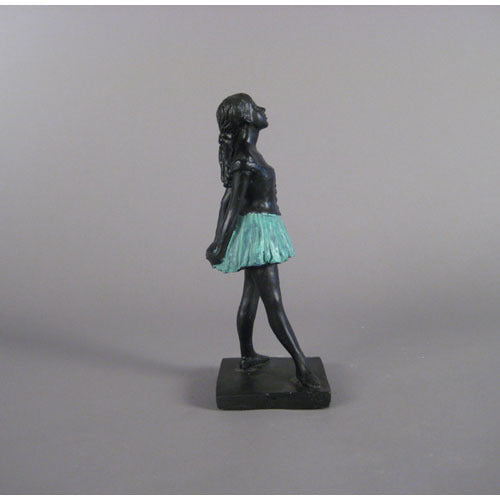Ballet dancer figurine in classical pose with an ornate, old world European style and Renaissance-inspired detailing. Other Angle
