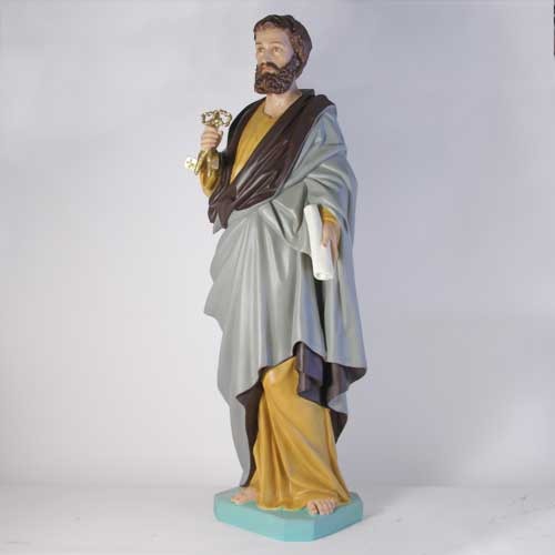 Saint Peter 63"" H Outdoor/Indoor Statue