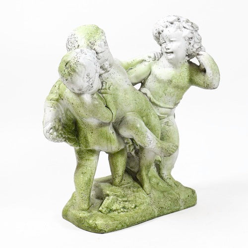 Cherub statue with children Outdoor Statue (23 - Inch) Additional Angle