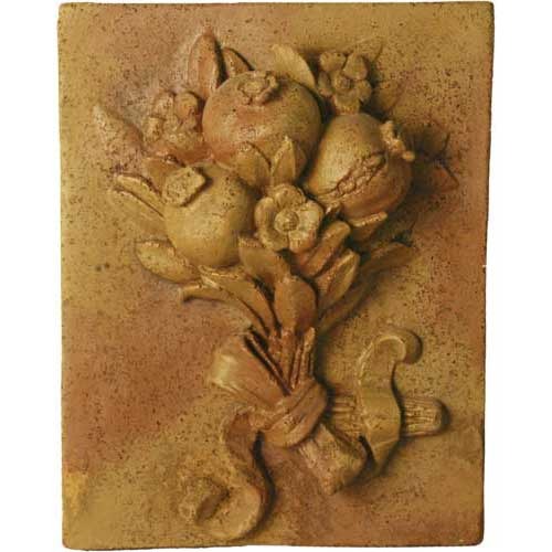 Pomegranate Harvest Frieze Statue (16 - Inch)
