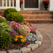 Egg Garden Statue (9 - Inch) Side Angle
