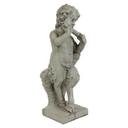 English Garden Pan Statue (31 - Inch) Side View