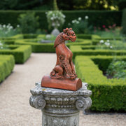 Asian Dragon Outdoor Statue (15 - Inch) Side Angle