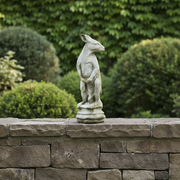 Kangaroo Finial Outdoor Statue (22 - Inch) Side Angle