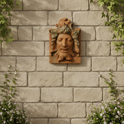 Heckling Green Man Statue (15 - Inch) Side Angle