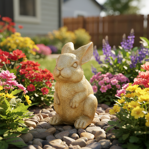 Baby Girl Bunnystatue (8 - Inch) Side Angle