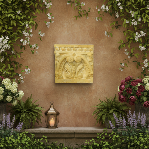 Detroit Tile Outdoor Plaque (10.0 - Inch) Side Angle