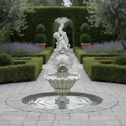 Lifesize Mythological Greek Poseidon Fountain (64 - Inch) Side Angle