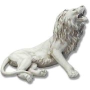 Majestic lion sculpture in a classical old world European style, featuring ornate detailing and a regal, lifelike pose.