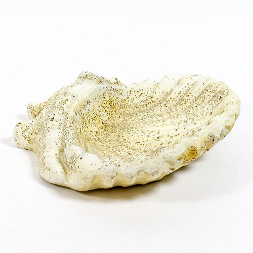 Shell Birdbath Garden Statue (15-Inch)