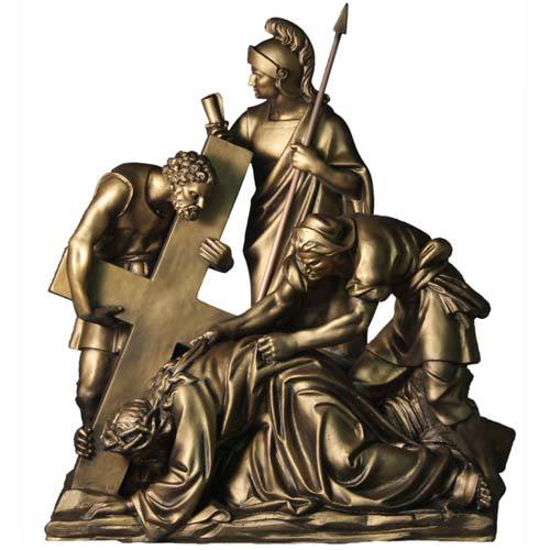 Jesus Falls The 2nd Time Station 7 Outdoor/Indoor Statue