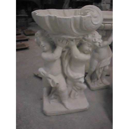 Twin Cherubs W/ Shell  36 Outdoor/Indoor Statue