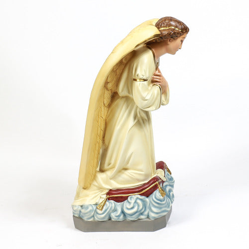 Kneeling Sorrowful Angel Outdoor Statue (27 - Inch) Side View